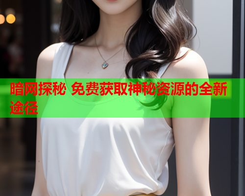 暗网探秘 免费获取神秘资源的全新途径