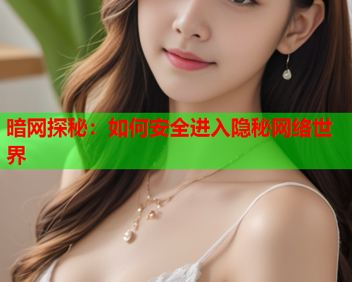 暗网探秘：如何安全进入隐秘网络世界